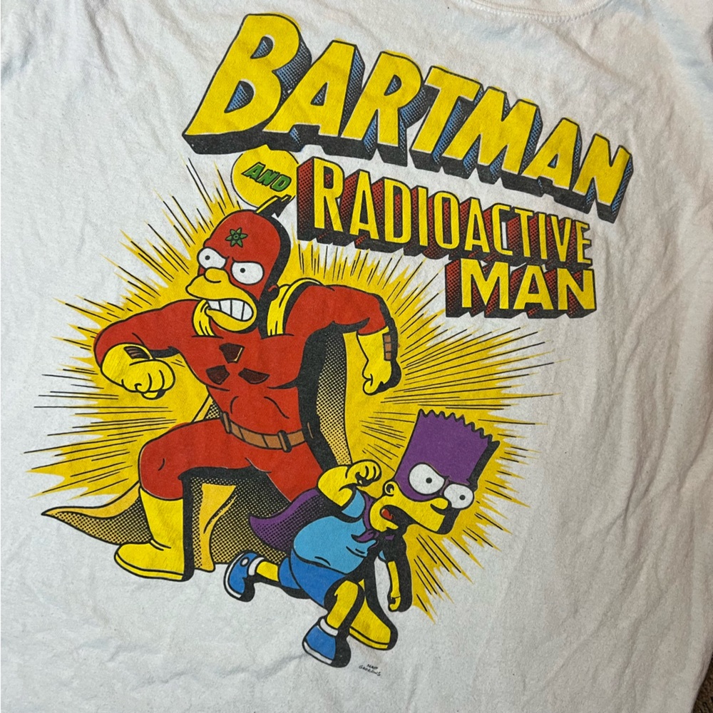 Batman and Radioactive Man 20th century Bart Simpson’s T shirt large SL39